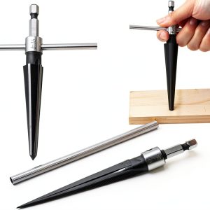 EMVANV Bridge Pin Hole Reamer T-Handle Set 3-13mm & 5-16mm Silver-0