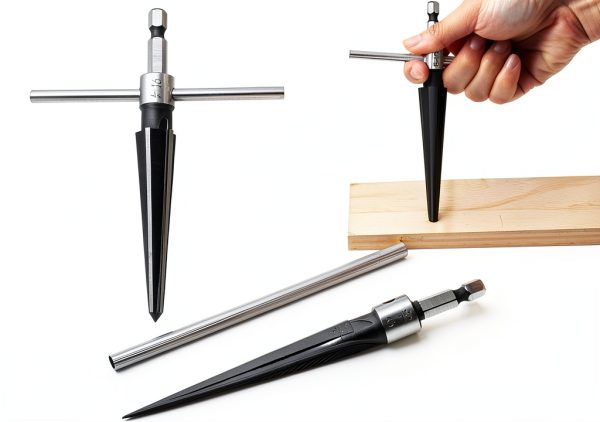 EMVANV Bridge Pin Hole Reamer T-Handle Set 3-13mm & 5-16mm Silver-0
