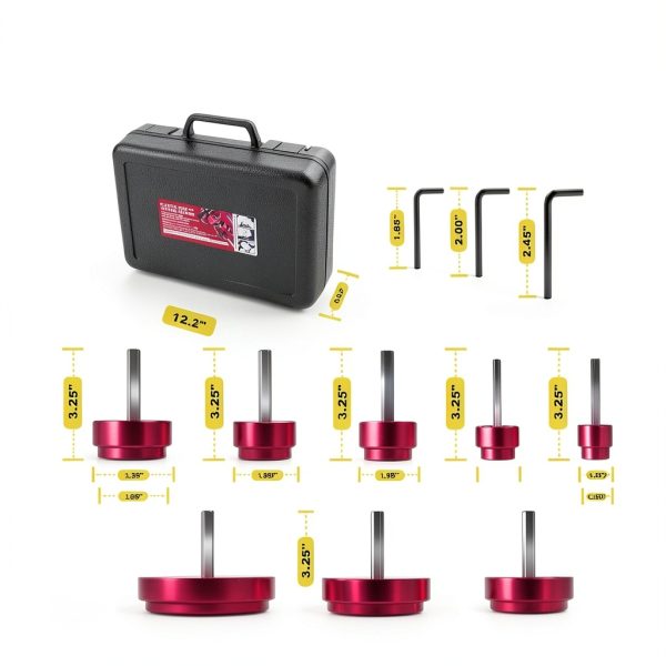 Premium 8Pcs PVC Pipe Reamer Kit - Complete Reamer Set, Fits Standard 1/2" Drills, Includes P3/4", 1", 1-1/4", 1-1/2", 2", 2-1/2", 3", 4" For Standard 1/2" Drills, Ideal for PVC, CPVC, ABS Pipes-6